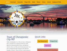 Tablet Screenshot of chesapeakecity-md.gov